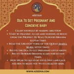 Dua To Get Pregnant And Concieve baby