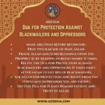 Dua for Protection Against Blackmailers and Oppressors