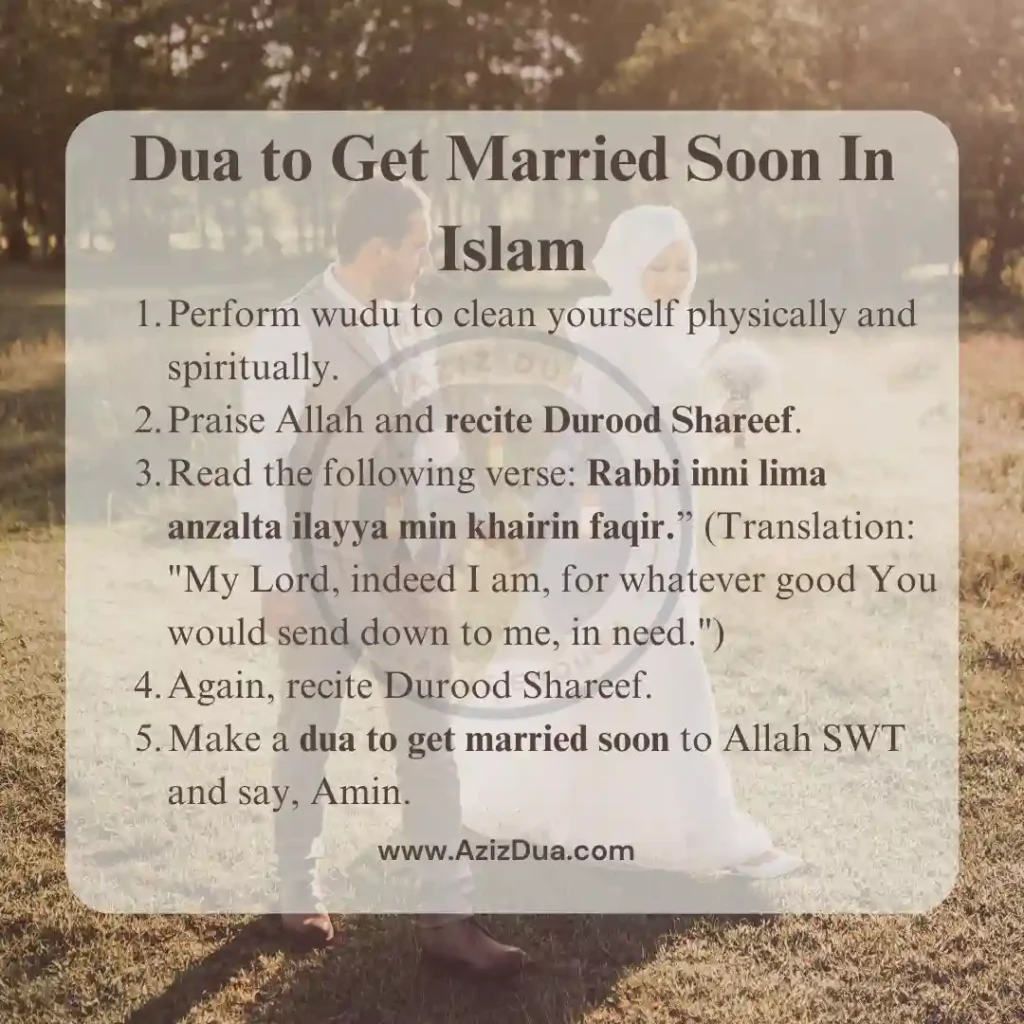 Dua to Get Married Soon