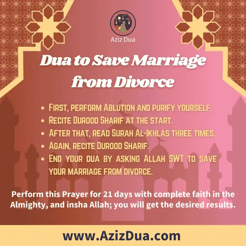 Dua to Save Marriage from Divorce