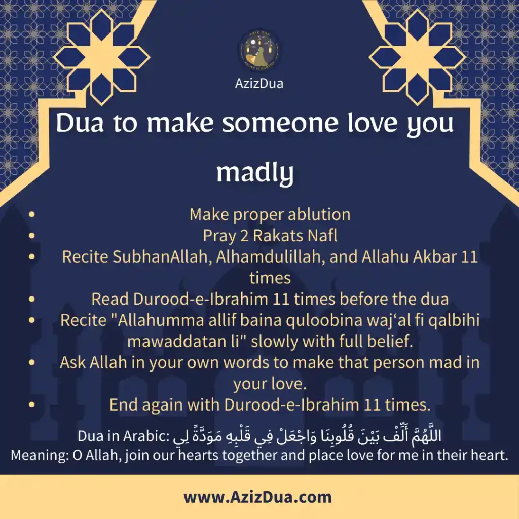 Powerful Dua to make someone love you madly