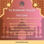 Ya Wadoodo Wazifa For Love